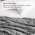 thumbnail image 4 of ZXNYH Weighted Blanket Queen Size 17lbs (60" x 80") for Adults - All-Natural 100% Cotton - Premium Heavy Blanket Nontoxic Glass Beads (Dark Blue, 60"x80"), 4 of 6