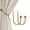 Antique Gold, variant on Curtain Holdbacks, Hooks, 2 PCS,Solid Steel Hooks, Decorative French Ball End, Curtain Drapery Holdbacks, Wall Mounted, Curtain Tiebacks, Antique Brass Brushed