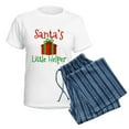 thumbnail image 5 of CafePress - Santa's Little Helper Women's Light Pajamas - Women's Short Sleeve Print T-Shirt and Pants Light Cotton Pajama Set, 5 of 7