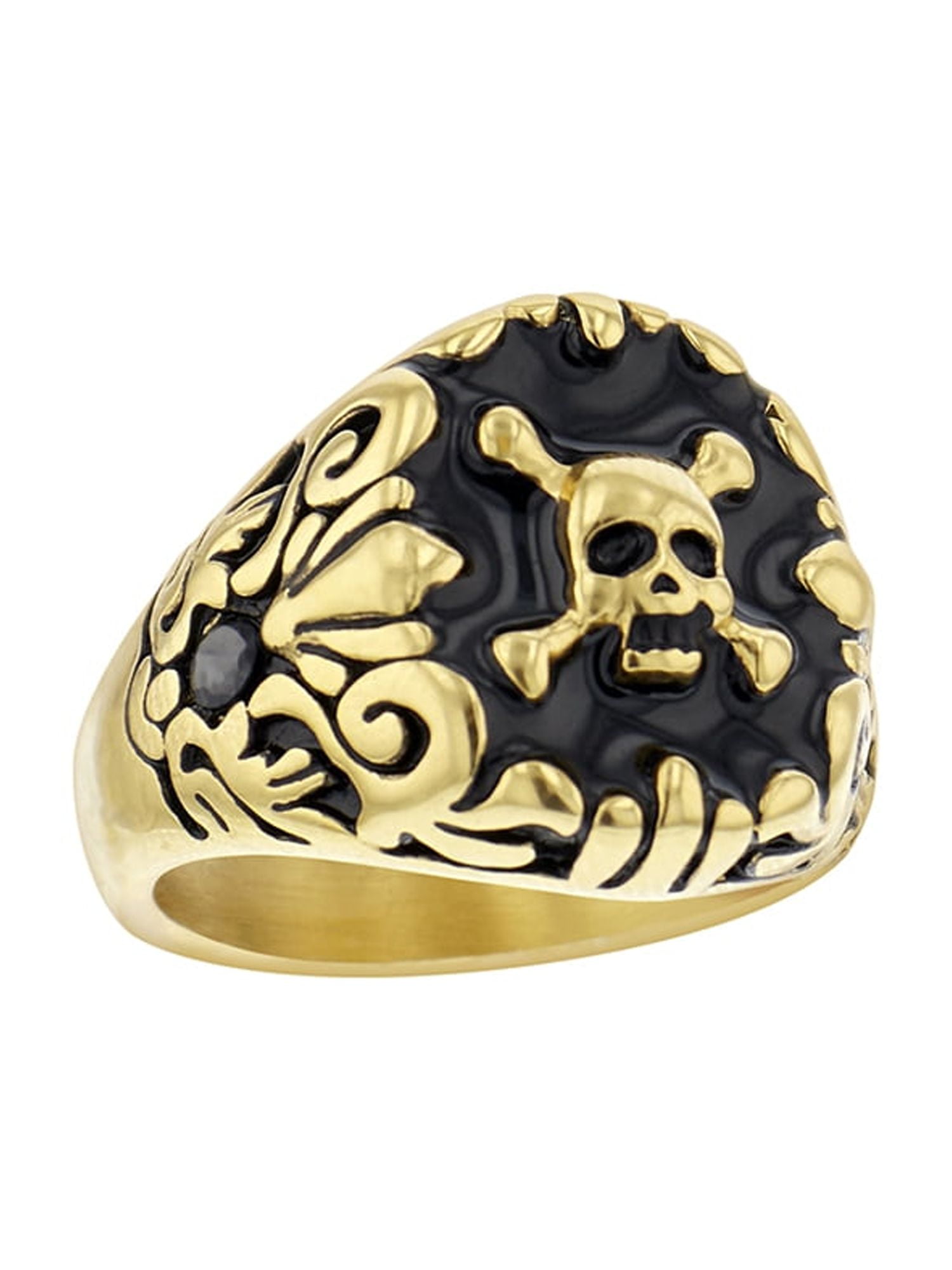 ED HARDY Men's Stainless Steel Gold-Tone Classic Pirate ED HARDY Men's Stainless Steel Gold-Tone Classic Pirate
