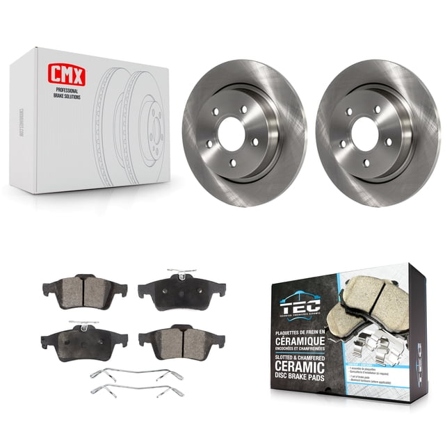Transit Auto Rear Disc Brake Rotors and Ceramic Pads Kit for Car Volvo S40 C30 V50 C70 K8T-101982