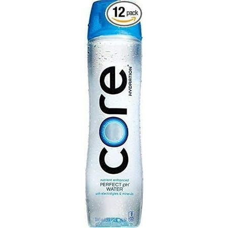 Core Hydration 30.4 Fl Oz (Pack of 12) Nutrient Enhanced Water Perfect 7.4 Natural pH Ultra-Purified With Electrolytes and Minerals Cup Cap For Sharing (Limited Edition)