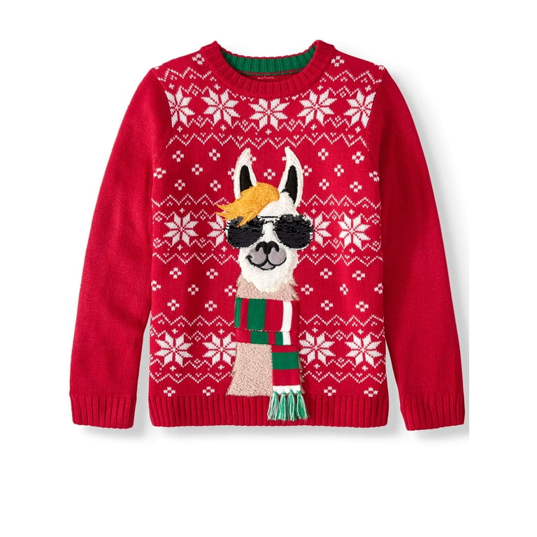 Llama ugly christmas sweater walmart sale
