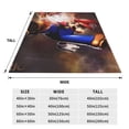 thumbnail image 4 of Lsque Mario Pattern Fuzzy Fleece Throw Blanket Extra Large,Super Soft,Fluffy and Warm Blankets for Couch,Bed,All Season Use (60"x50"), 4 of 7