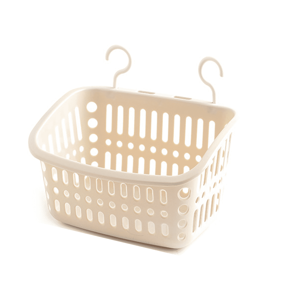 TIANXIALAWU 2 Pieces Hanging Shower Caddy Plastic Hanging Shower Caddy  Basket Portable Kitchen Organizer Storage Basket with Hook for Home small