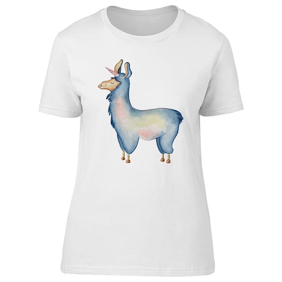 Lama With Unicorn Horn Tee Women's -Image by Shutterstock