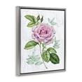 thumbnail image 4 of Stupell Industries English Manor Rose Botanical & Floral Painting Gray Floater Framed Canvas Art Print Wall Art, 25 x 31, 4 of 10