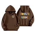thumbnail image 6 of Fourth Grade Teacher Hoodies for Women 2025 Fall Winter Back To School Hooded Sweatshirt with Pockets Pullover Tops, 6 of 7