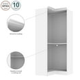 thumbnail image 4 of Bestar Versatile 36W Corner Closet Organizer in White, 4 of 14