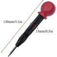 thumbnail image 3 of Punzón de resorte, 2 piezas, punzón de centrado automático, taladro de centrado automático con tapa acolchada para acero inoxidable, metal, madera o plástico de 130 mm., 3 of 5