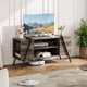 thumbnail image 5 of 47-pulgada mesa de TV entertainment center - rural vintage television stand con 6 abiertos almacenamiento cabinets, adjustable estante, y cord holes, industrial mesa de TV sala estar (retro gris), 5 of 8