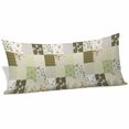 thumbnail image 2 of Spring Floral Body Pillow Covers 20"x54", Yellow Flowers Botanical Patchwork Grid Bohemia Soft Brushed Microfiber Breathable Throw Pillow Covers, Pillowcase with Zipper for Couch Sofa Bedroom, 2 of 9