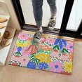 thumbnail image 2 of Pioneer Flower Floral Print Pattern Door Rugs,Washable Non Slip Door Mats Indoor,Decorative Door Mats,Entry Mat Indoor for Entrance,Bedroom,Kitchen,Bathroom,16"x24", 2 of 6