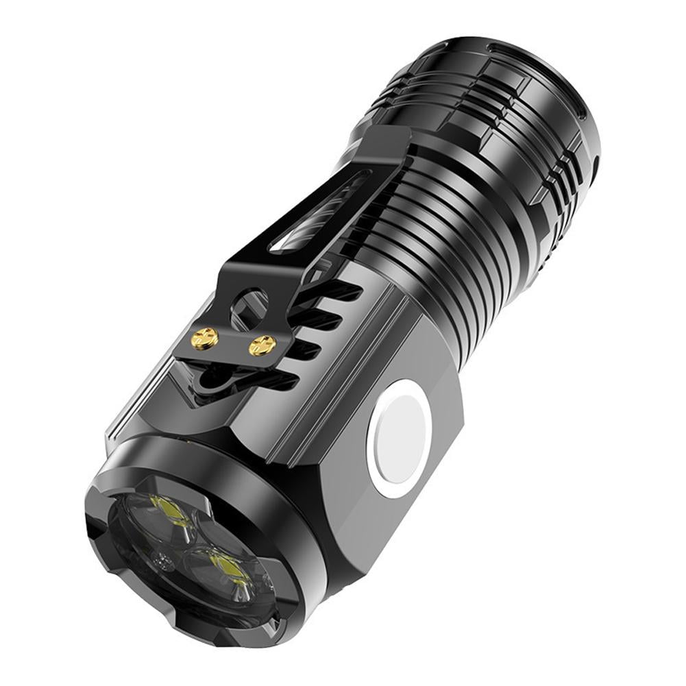 Torcia LED Mini Super Potente, A Tre Teste, Impermeabile - Ideale Per Viaggi, Campeggio E Emergenze!