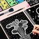 thumbnail image 5 of Scratch Paper Art Set, 30 Sheets 8x11in Black Coated Scratchboard, 5 of 5