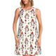 thumbnail image 1 of Easygdp Merry Christmas Santa para Vestido Transpirable de Mujer, Vestido Suelto de Manga Corta con Pliegues y Bolsillos para el Verano, 1 of 7