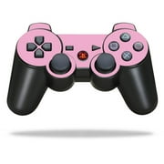 Protective Vinyl Skin Decal Skin Compatible With Sony PlayStation 3 PS3 Controller wrap sticker skins Solid Pink