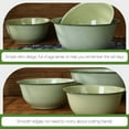 thumbnail image 4 of OHOIOLLA Enamelware Bowl Assorted Color for Preserving Freshness 2Pcs 7.86X7.86X3.73in, 4 of 6