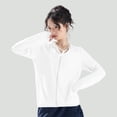 thumbnail image 2 of Amzcrzy Sun Protection Hoodie for Women 2026 Upf50+ Solid Color Zip up Summer Tops with Drawstring Hood Brim Lightweight Ice Silk Long Sleeve Sun Shirts for Outdoor Workout White M, 2 of 6