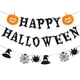 thumbnail image 2 of Banner negro de feliz Halloween - Banner de banderines de guirnalda de papel colgante de Halloween, telón de fondo de fotos para la pared Repisa del hogar Pared de la oficina, 2 of 5