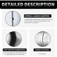 thumbnail image 3 of shiyou-8 Inch Backdraft Damper Back Draft Vent Duct Shutter Blocker, Backflow Ducting Insert One-Way Airflow Preventer with Inline Springs Loaded Folding Blades, HVAC Extractor Range Fan Hood Deflect, 3 of 4