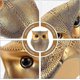 thumbnail image 2 of Taian Owl Statue Decoration Gold Metal Owl Figurine Shelf Decoration Animal Home Office Desk Resin O, 2 of 2