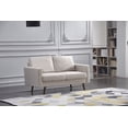 thumbnail image 2 of Beige Stationary Fabric Basic Loveseat, 2 of 2