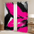 thumbnail image 2 of Homewish Black Pink Splash Black Out Curtains For Teens Boys Girls,Abstract Graffiti Curtains Pack of 2 (42x63 Each),Vintage Aesthetic Bedroom Curtains,Luxury Bedroom Decor, 2 of 6