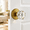 Antique Brass-Passage, variant on Crystal GlduDoor Knob Bifold Closet Oil Rubbed Bronze Knobs Round Handles Non-turning Single Side 2 Pack