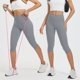 thumbnail image 5 of Karight Women's Capri Leggings with Pockets High Waisted Knee Length Capris Stretch for Casual Yoga Pants Workout Exercise, 5 of 8