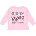 thumbnail image 3 of Inktastic Cousins Make the Best Friends Boys or Girls Long Sleeve Toddler T-Shirt, 3 of 5