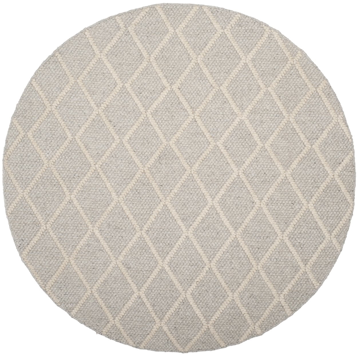 SAFAVIEH Natura Tracery Geometric Runner Rug, Silver/Ivory, 2'3" x 18'