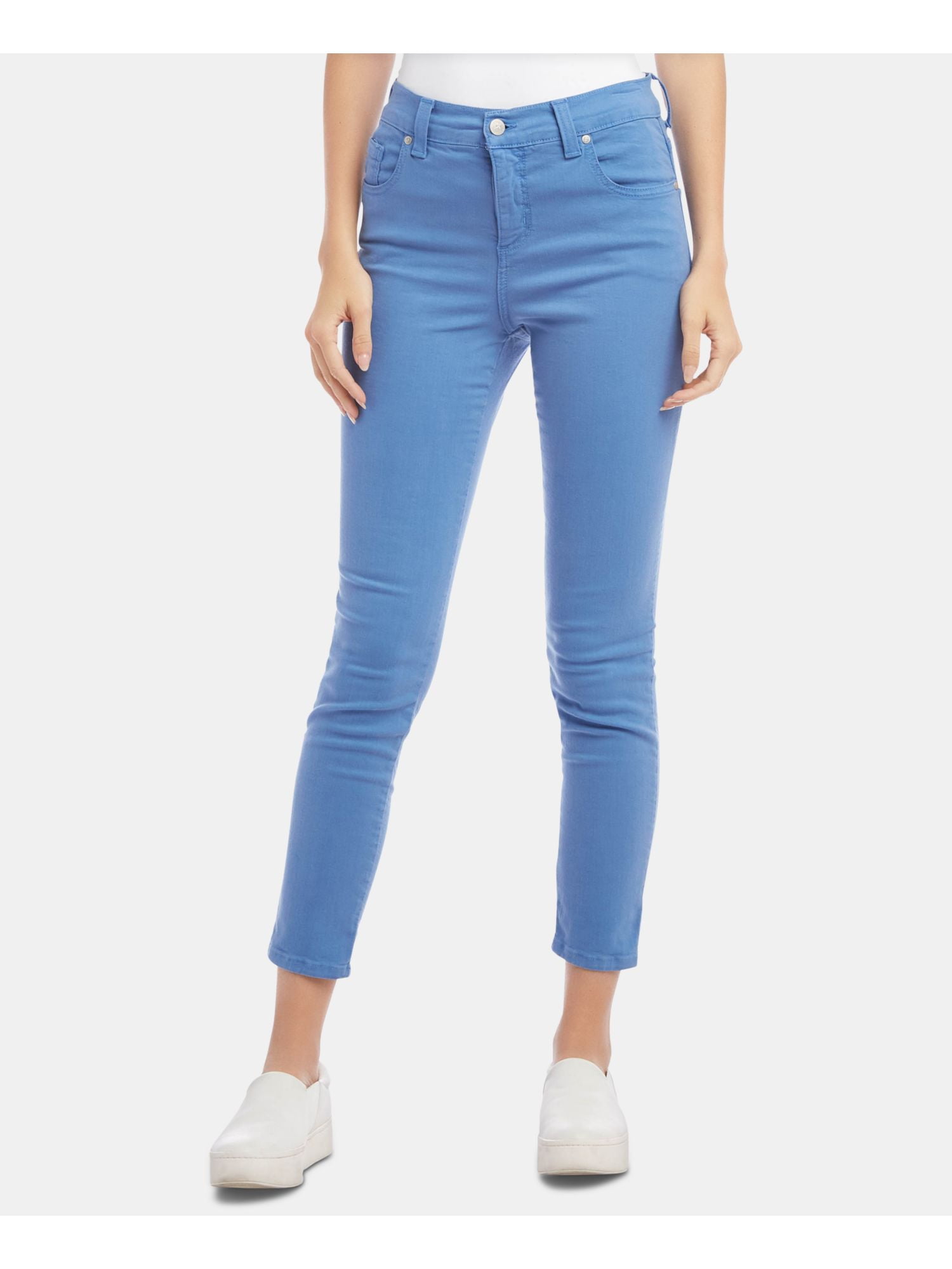 KAREN KANE Womens Blue Skinny Jeans 