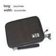 thumbnail image 2 of Qarigey Bolsa de almacenamiento de Cable USB, resistente al agua, 2 capas, portátil, para viajes en casa, dormitorio, disco Flash electrónico, cable de Carteras S Negro Qarigey  AP012998-06, 2 of 6