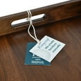 thumbnail image 5 of 24"x13" XL Wooden Tray Ottoman Tray With Handle FSC Natural Handmade Black Walnut Serving Tray Vintage Decorative Platters for Oversized Ottoman Kitchen, 5 of 6