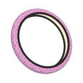 thumbnail image 2 of Daiia Pink Donuts Steering Wheel Cover Auto Steering Wheel Covers Breathable Anti-Slip Steering Wheels Car Interior Decor Accessories for Men Women Universal 15 Inch, 2 of 8