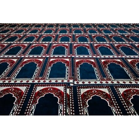 Pattern of prayer rugs Islamic mosque Cairo Egypt Canvas Art - Adam Jones DanitaDelimont (24 x 15)