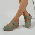 thumbnail image 2 of Ecetana Clogs for Women Slip On Shoes Comfort Women Mules Closed Toe Sandals with Hook Loop, 2 of 6