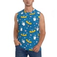 thumbnail image 1 of Fotbe Cartoon Goose Men's Camiseta sin Mangas Estampada para Hombres, Playera Casual para Gimnasio, Entrenamiento, Playa-Medium, 1 of 7