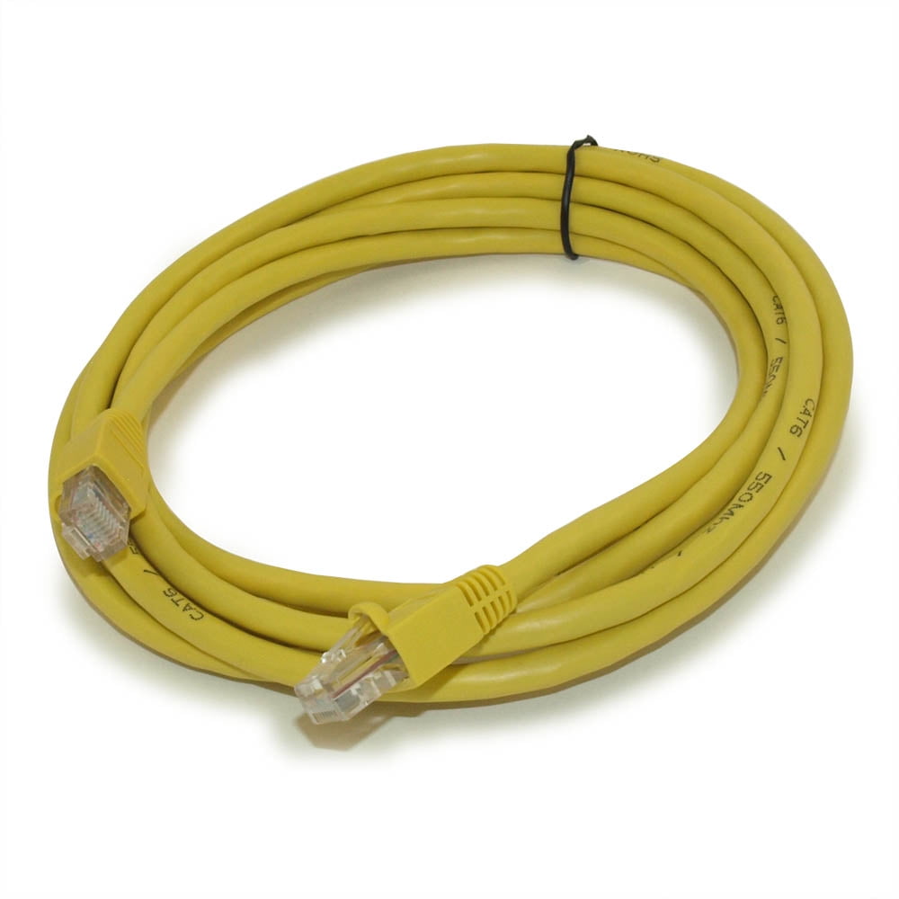 CAT6 Stranded Yellow Gold Plated MyCableMart 20ft Network Patch Cord