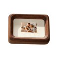 thumbnail image 1 of 3 Inches Mini Frame Refrigerator Magnetic Photo Frame Black Walnut Beech Wood T9 W0T2, 1 of 1