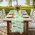 thumbnail image 4 of Table Runners 48 Inches Long Dress Scarves, Green Leaves Farmhouse Kitchen/Dining Table Runner, Short Coffee Tablerunners, Summer Botanical Farmhouse Leaf 13x48 Inch, 4 of 9