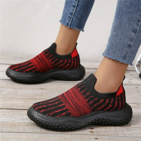 

Vedolay Summer Sneakers for Women Women s Slip On Shoes Soft Comfort Plat Non-Slip Summer Loafer 9