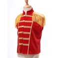 thumbnail image 5 of Aislor Kids Girls Stand Collar Sleeveless Fringe Vest Waistcoat for Stage Performance Red 6, 5 of 7
