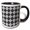 Black/White, variant on 3drose, Seamless Square Pattern Background - Monochrome Abstract Vector Design, 11oz Mug