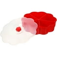 thumbnail image 4 of FONDOTIN Red Plastic Snack Box for Storage and Easy to Clean with Multiple Compartments 7.87 x 5.51 x 2.95 inches, 4 of 8