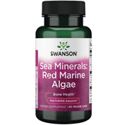Swanson Aquamin Sea Minerals: Red Mineral Algae 60 Veggie Capsules