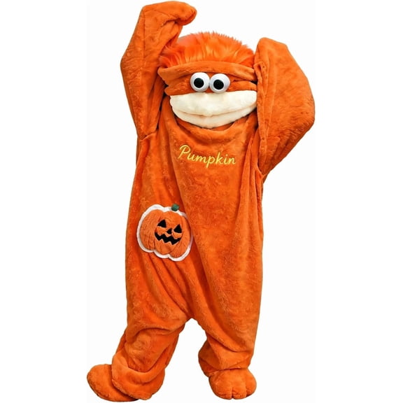Big Mouth Monster Onesie Adult Unisex Fuzzy Fangs Pajamas, Funny Halloween Costumes For Couples