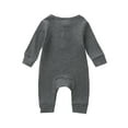 thumbnail image 3 of Footless Pajamas Baby Girl Toddler Winter Footless Pajamas Long Sleeve Ribbed Solid Onesies Outwear Baby Girl Romper G 0 Months-3 Months, 3 of 3