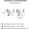 thumbnail image 7 of Solid 925 Sterling Silver Tiny Butterfly Earrings Studs for Women Teens Tiny Studs Earrings, 7 of 7